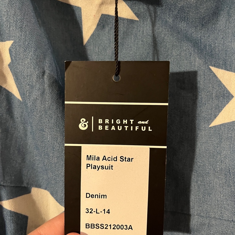 ModCloth Blue Star-Patterned Romper - Picture 7 of 7